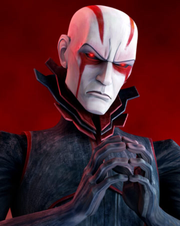 The meme is an image of the character General Grievous from the Star Wars franchise, but with a significant change: his face is now a cartoonish, exaggerated version of himself, with a big smile and a goofy expression. The image is captioned "I'm not angry, I'm just passionately expressing my love for you".